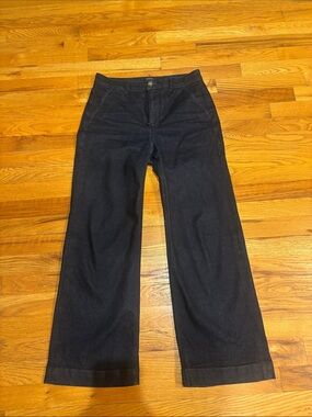 J.Crew Dark Blue High-Rise Trouser Jean Size 27P